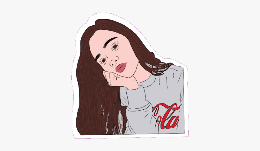 #outline #png #jennaortega - Girl, Transparent Png