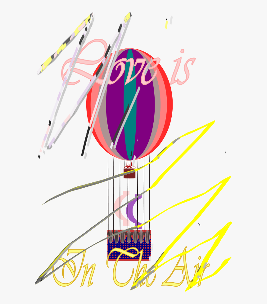 E-card Love Is In The Air Hot Air Balloon 08 Sep 2008 - Balloon, HD Png Download