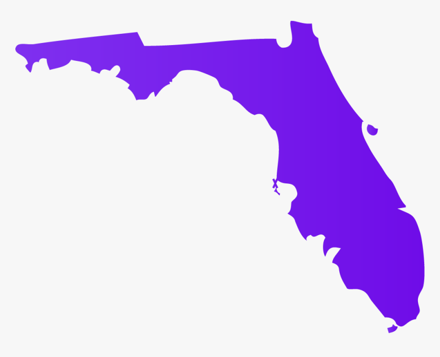 State Of Florida Png - Florida Flag Inside State, Transparent Png