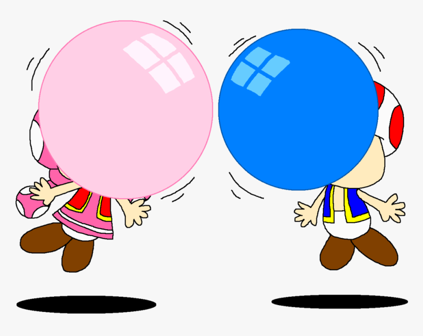 Transparent Air Bubble Png - Bubble Gum Toad And Toadette, Png Download