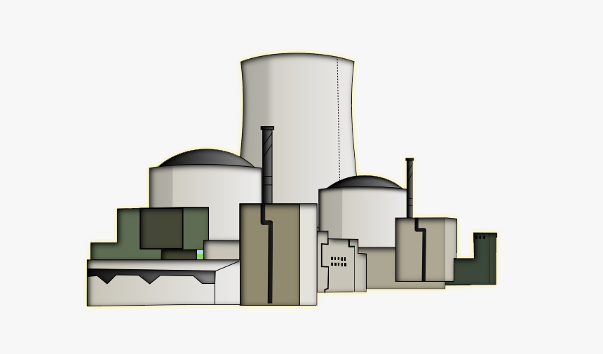 Power Plant Clipart Nuclear P - Nuclear Power Plant Clip Art, HD Png Download