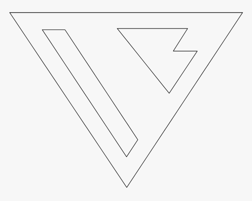 Different Sized Stars Outline Images Pictures - Triangle, HD Png Download