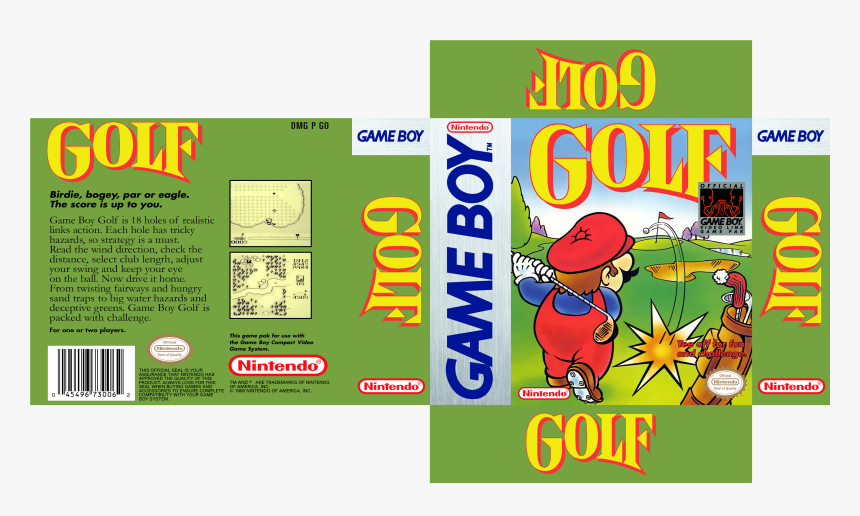 Y Is The Width Of The Side, And Z Is The Height Of - Mario Golf Game Boy, HD Png Download