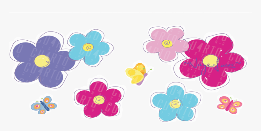 Thumb Image - Florecitas De Colores Dibujo, HD Png Download