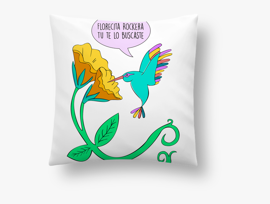 Coussin Synthétique Doux 41 X 41 Cm Florecita Rockera - Cushion, HD Png Download