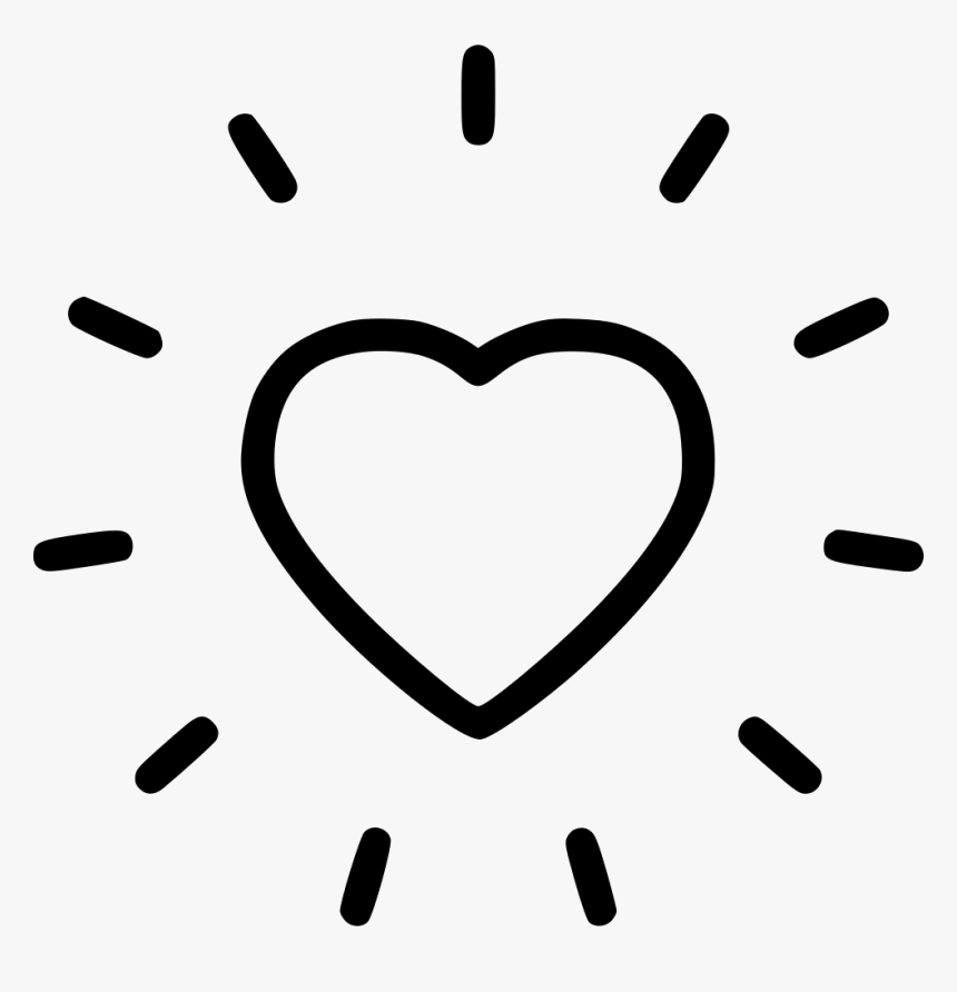 Shine Radiant - Heart Shine Icon, HD Png Download