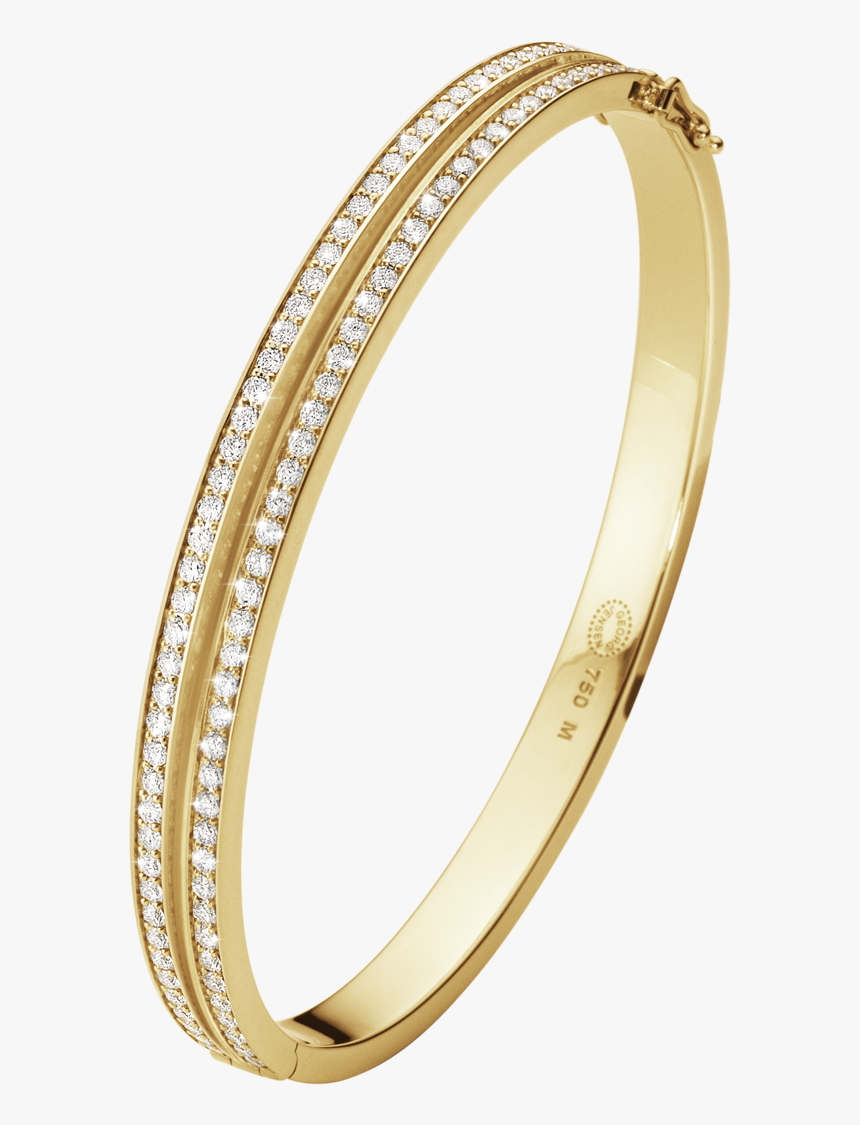 Gold With Brilliant Cut Diamonds - George Jensen Armring, HD Png Download