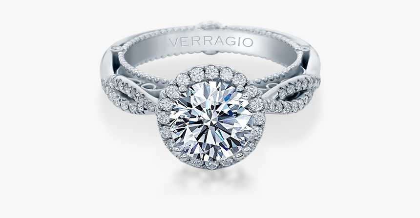 Picture Of Venetian-5062r - Art Deco Solitaire Diamond Ring, HD Png Download