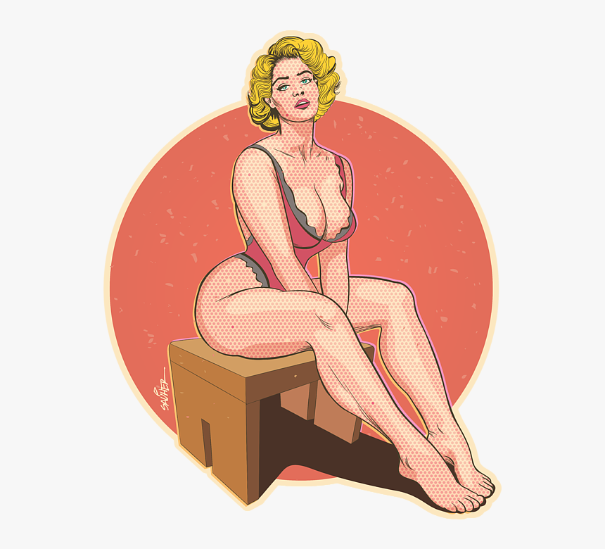 Pinup Girl Art Pinup, HD Png Download