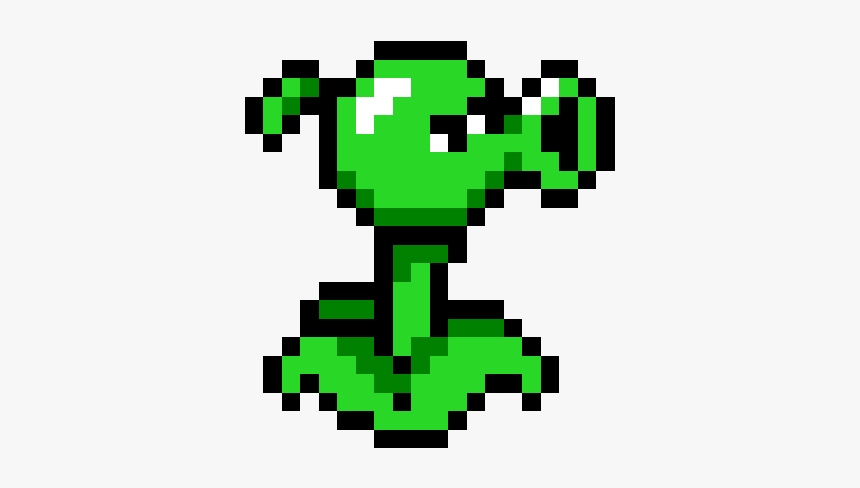 Plants Vs Zombies Pixel Art, HD Png Download