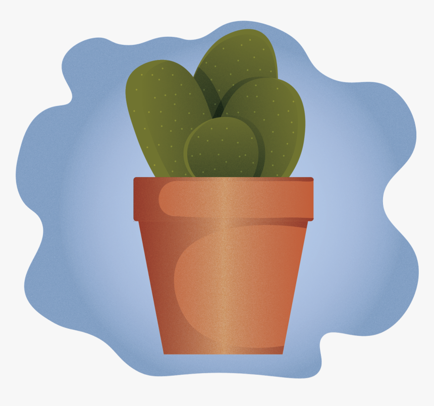 Cactus - Flowerpot, HD Png Download
