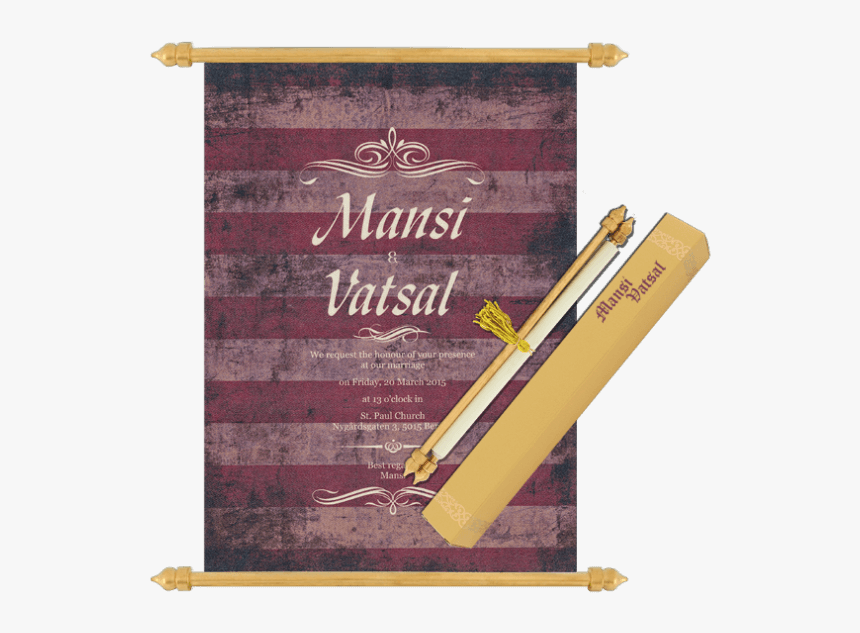 Anvesha Wedding Card, HD Png Download