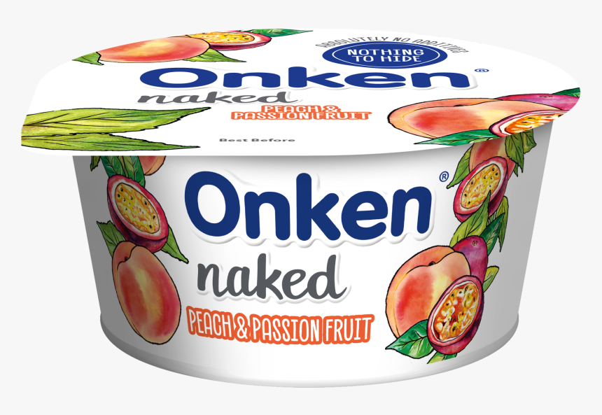 Onken Naked Peach & Passion Fruit Yogurt - Onken Naked Yogurt, HD Png Download