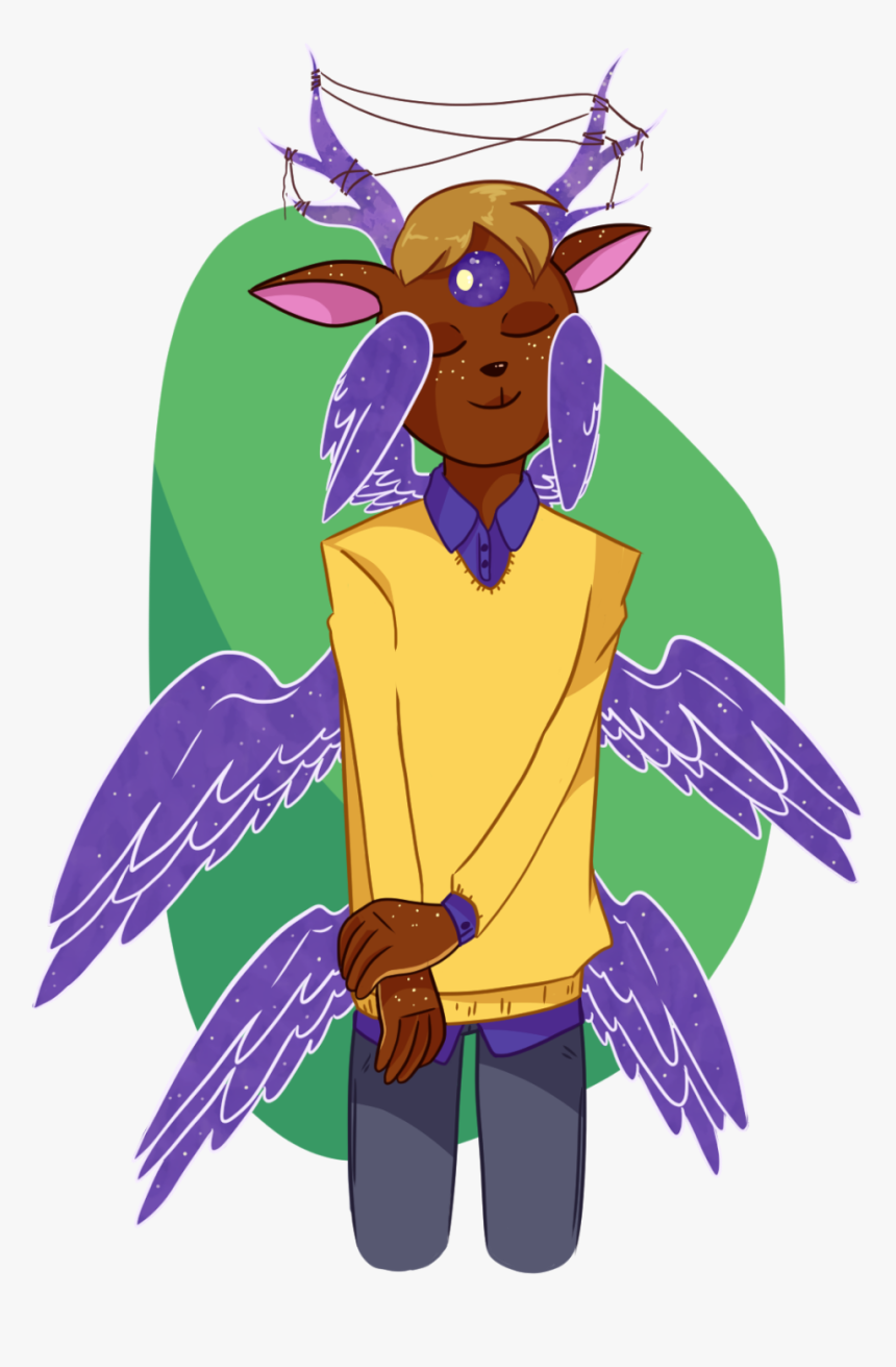 Flapz, An Archangel Deer Anthro Clipart , Png Download - Cartoon, Transparent Png