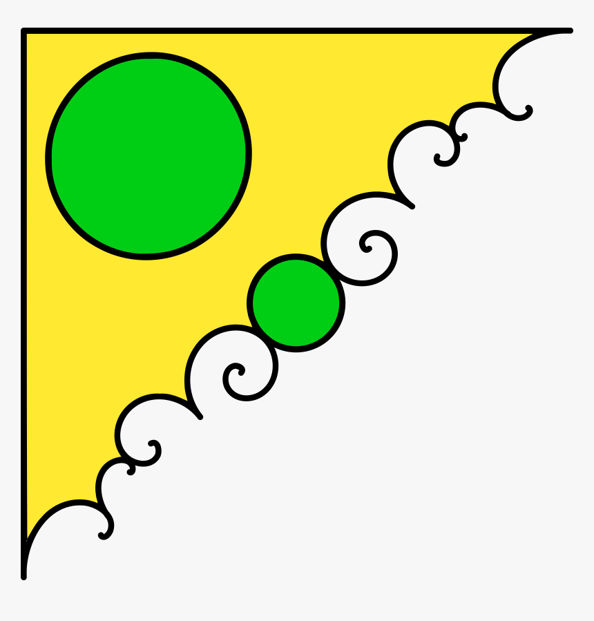 Corner Lower Left Vector Design Png Clipart , Png Download - Vector Png Orange Corner Decoration, Transparent Png