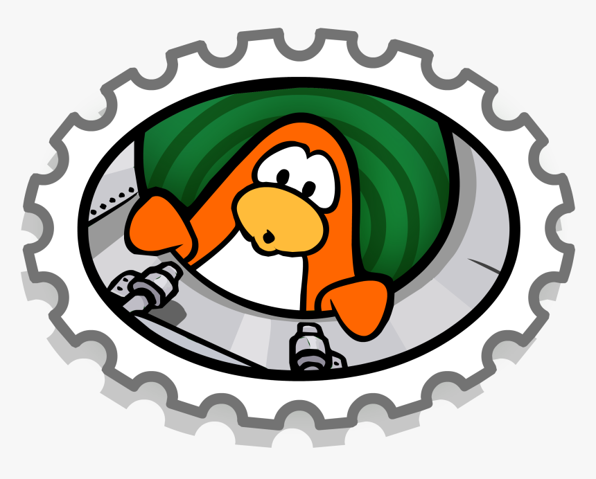 Club Penguin Rewritten Wiki - Club Penguin Red Stamp, HD Png Download