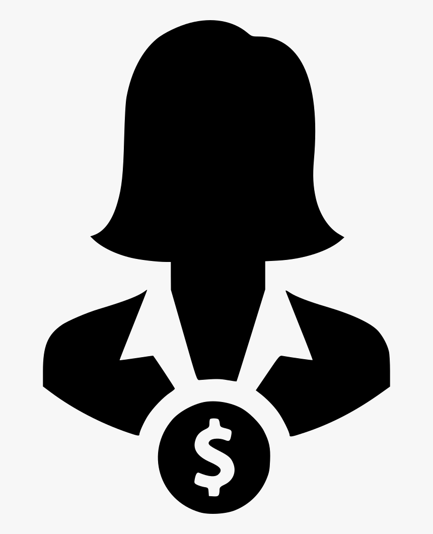 Free Clipart Lost Money Female Vector Stock Woman Money - Woman With Money Icon, HD Png Download