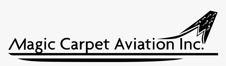 Magic Carpet Aviation Logo Black And White - Aviation, HD Png Download