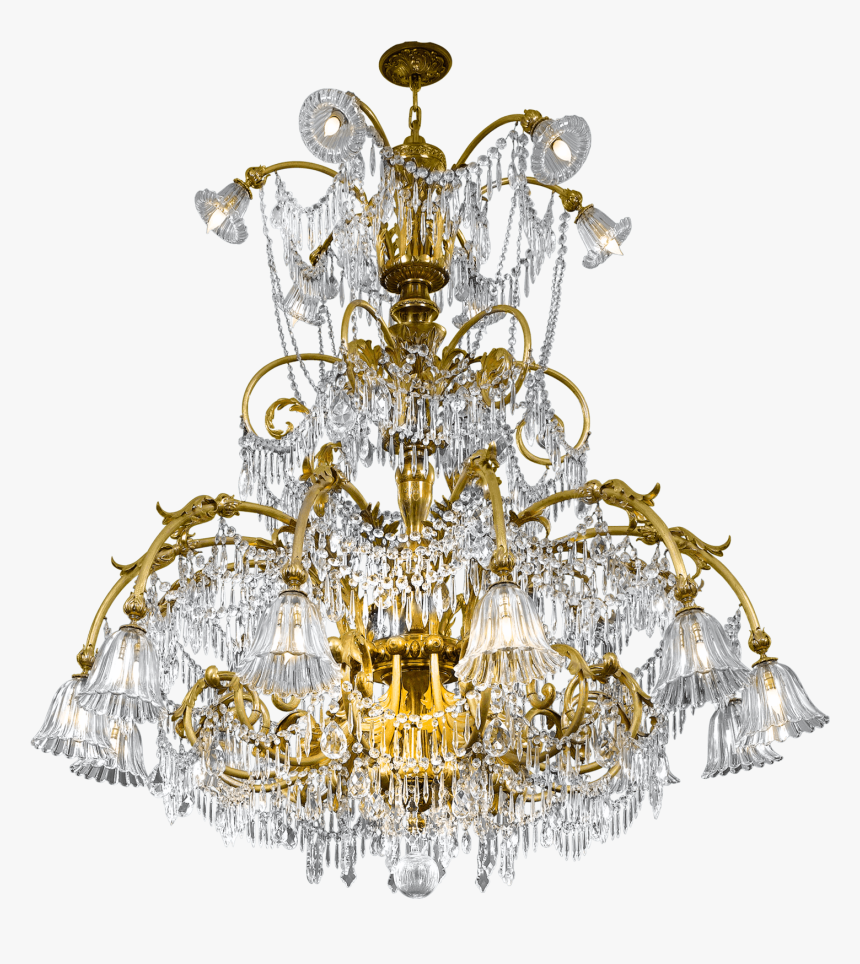 Grand Crystal Chandelier High Res Png - Grand Chandelier Png Hd, Transparent Png