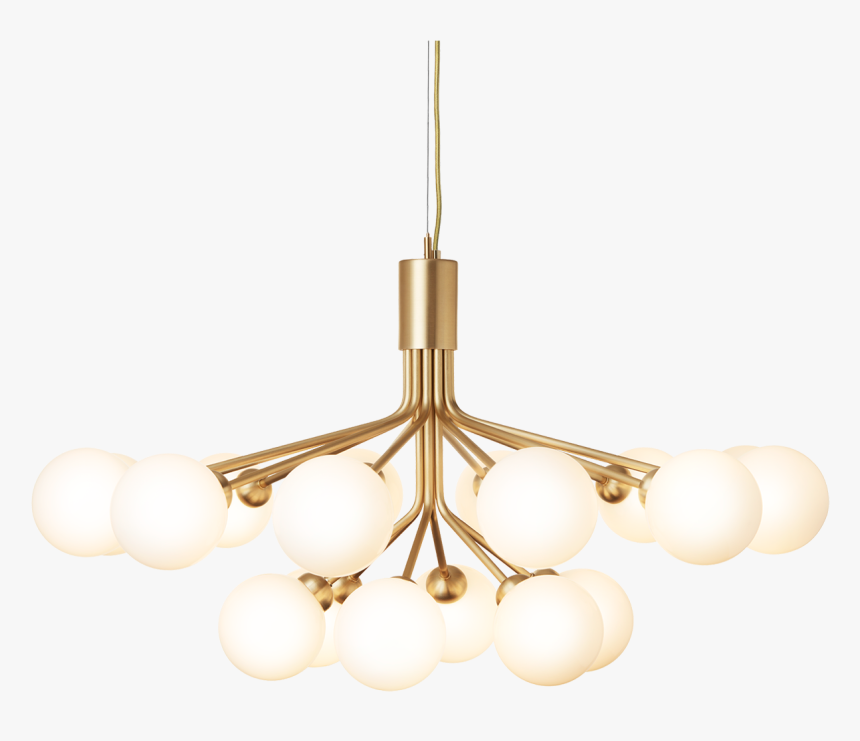Nuura Apiales 18 Brushed Brass Lysekrone Chandelier - Chandelier, HD Png Download
