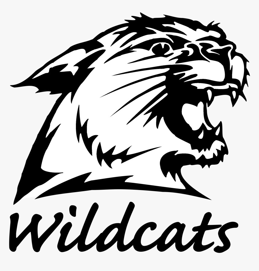 Nmu Wildcats Logo Black And White - Wildcats Black And White, HD Png Download