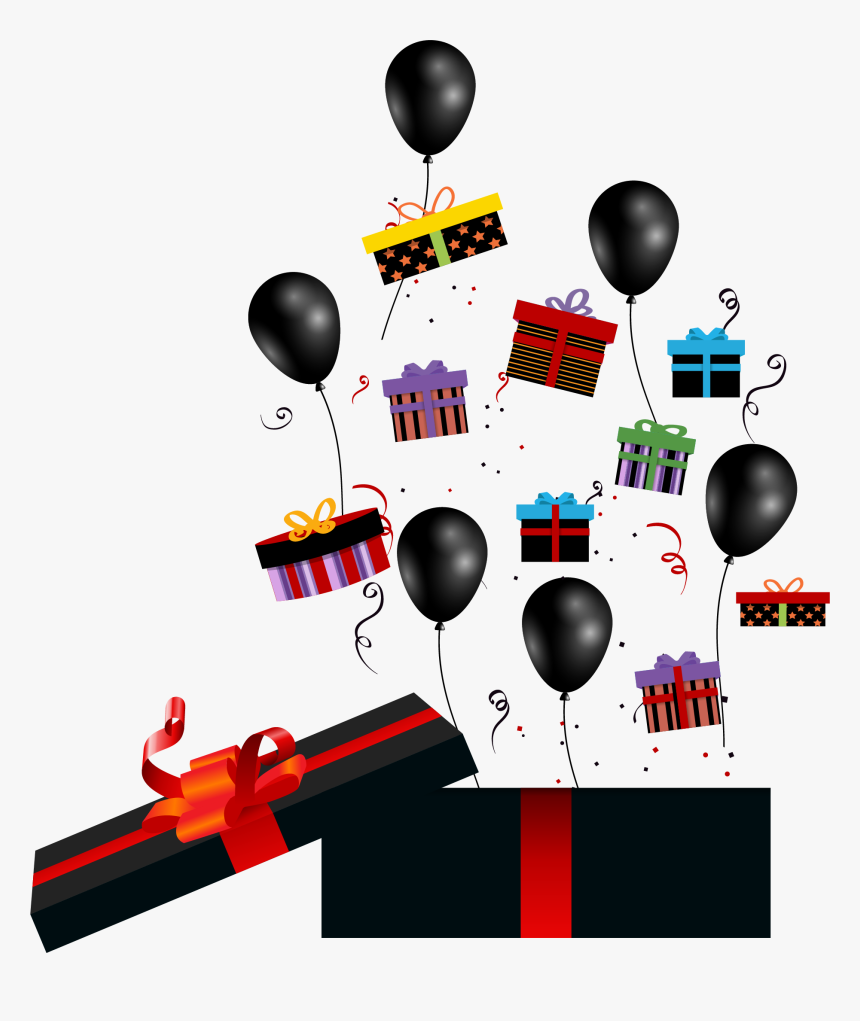 Black Friday Balloons Png, Transparent Png
