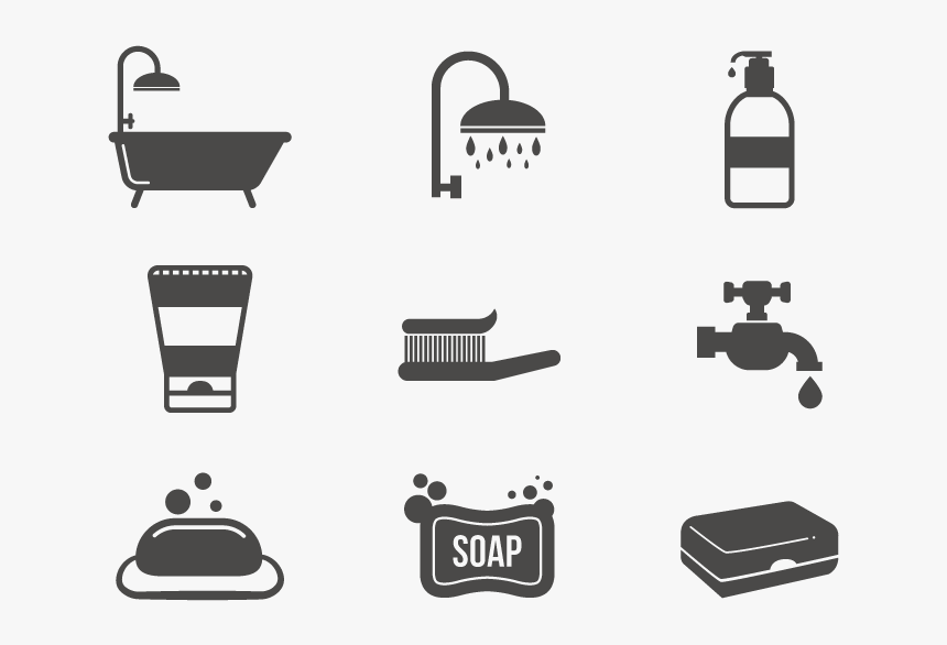 Bathroom Bathtub Shower Icon - Bathroom Icon Vector, HD Png Download