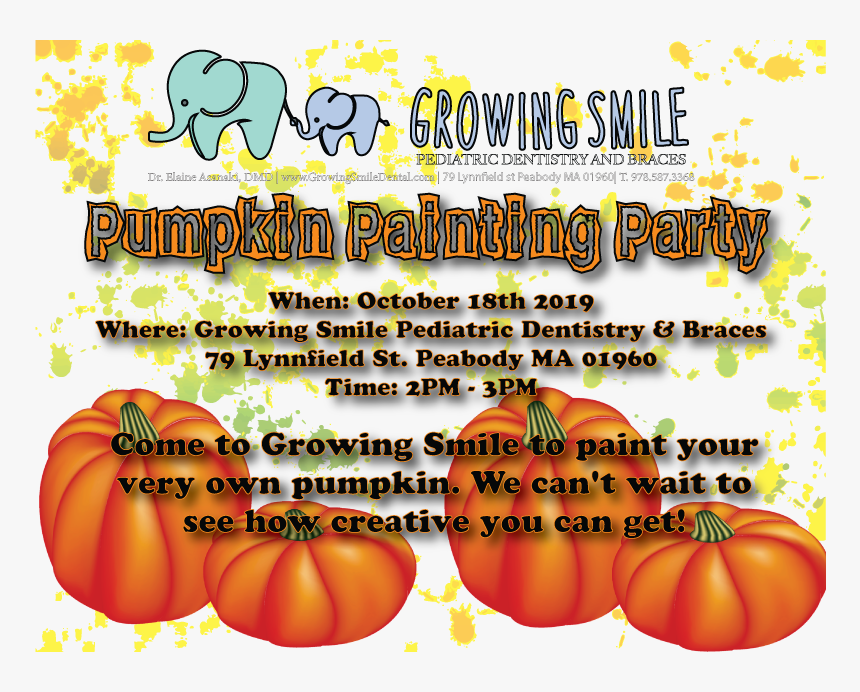 Pumpkin Painting Party - Pumpkin, HD Png Download