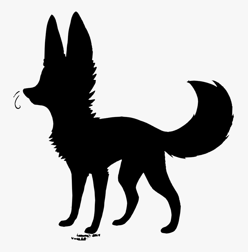 Fox Silhouette Png - Animal Jam Black Fox, Transparent Png
