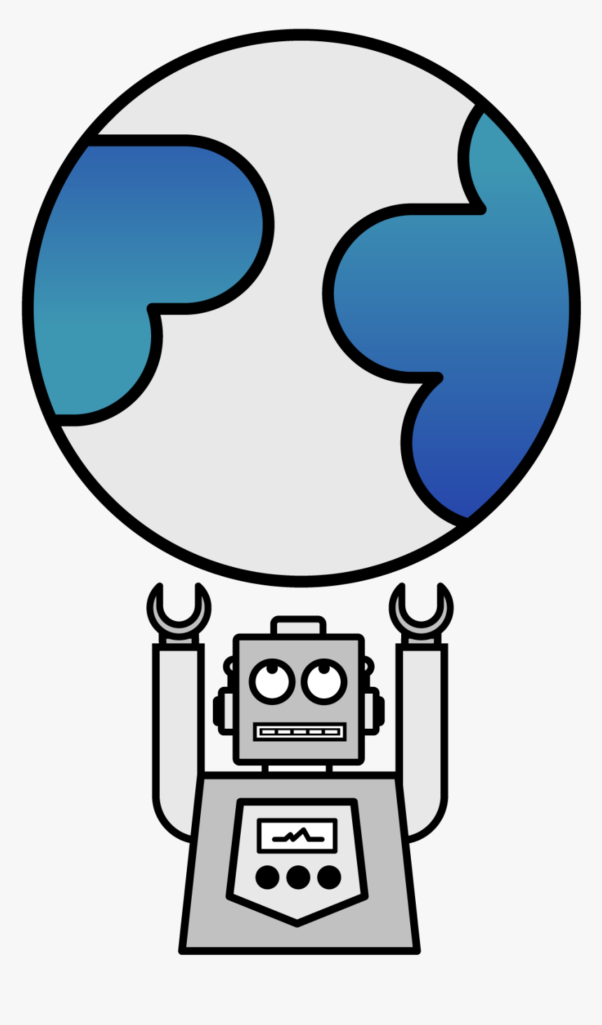 Globe Robot Mark, HD Png Download