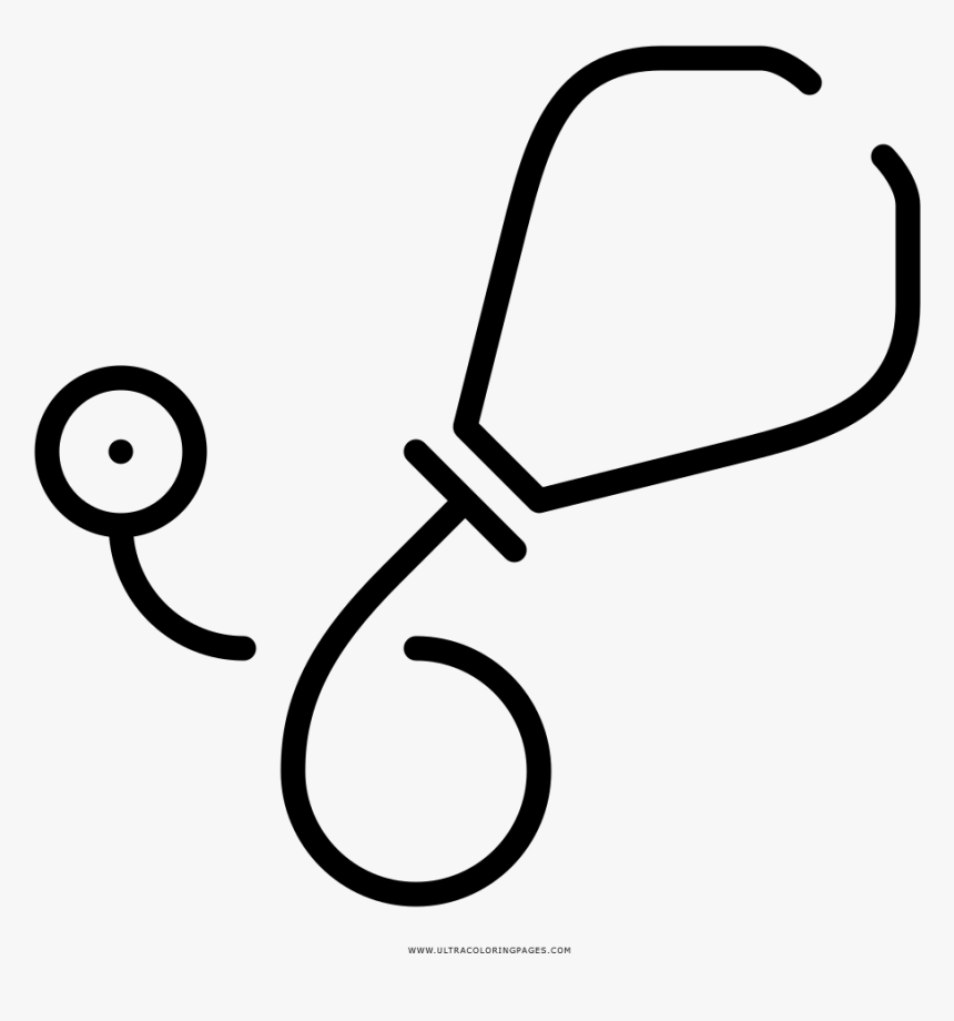 Stethoscope Coloring Kimphuchcm Valuable - Stethoscope, HD Png Download