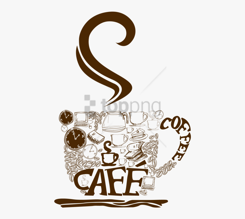 Free Png Cup Coffee Vector Png Image With Transparent - Vector Cafe Logo Png, Png Download
