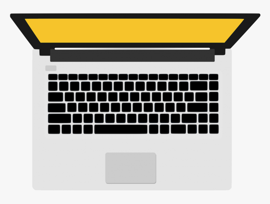 Laptop Vector - 14 Inch Laptop Keyboard, HD Png Download
