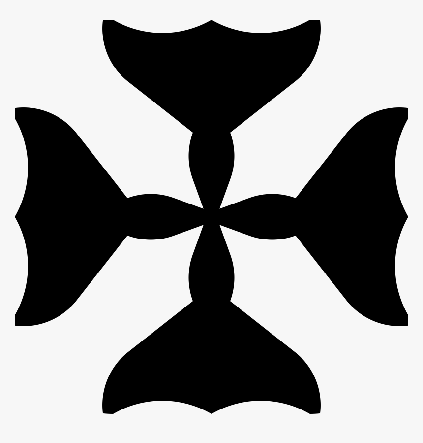 Bow Tie,leaf,monochrome Photography - Holy Cross Heraldry, HD Png Download