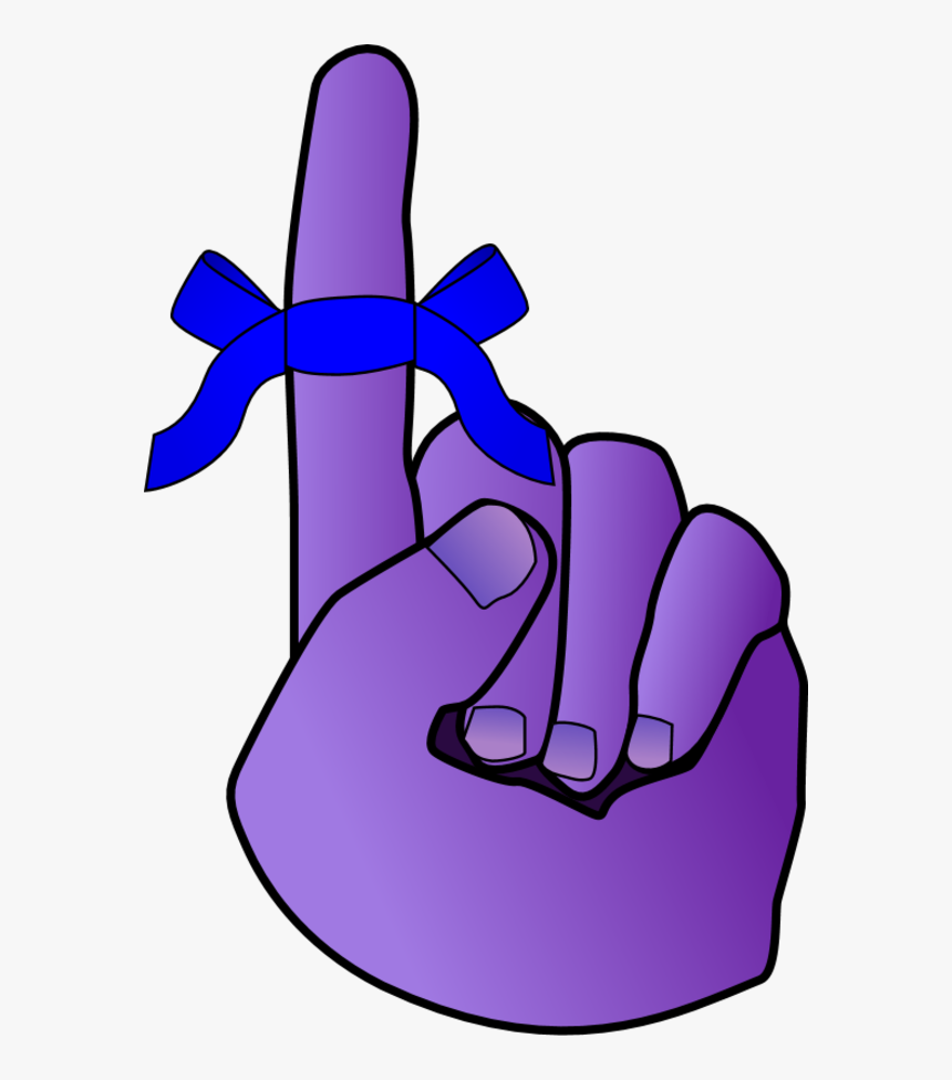 Finger Tied With A Bow Tie - Reminder Clipart, HD Png Download