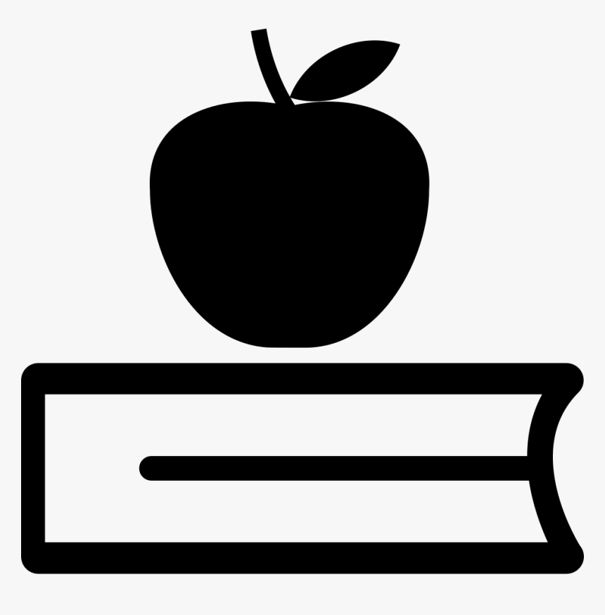 Book And Apple Comments - Apple On Books Icon, HD Png Download