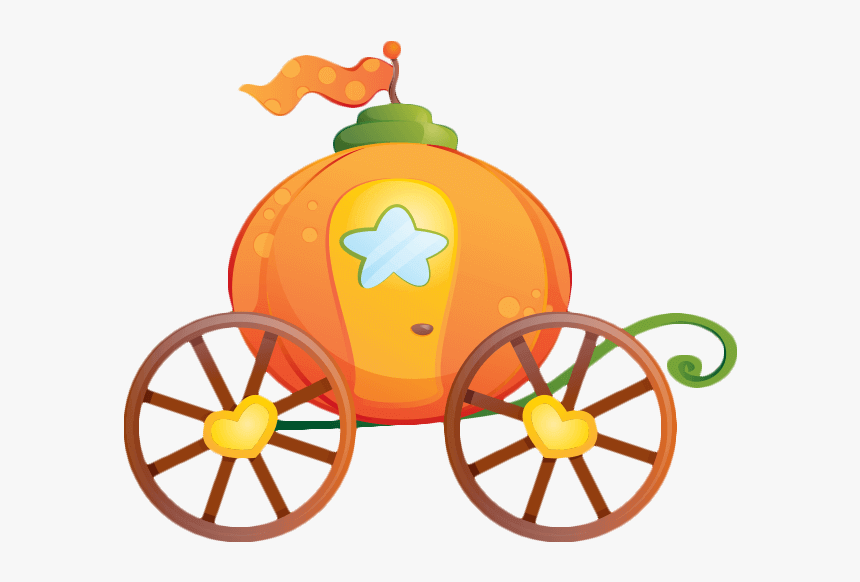 Cinderella Pumpkin Carriage Clipart Black And White - Clipart Pumpkin Carriage, HD Png Download