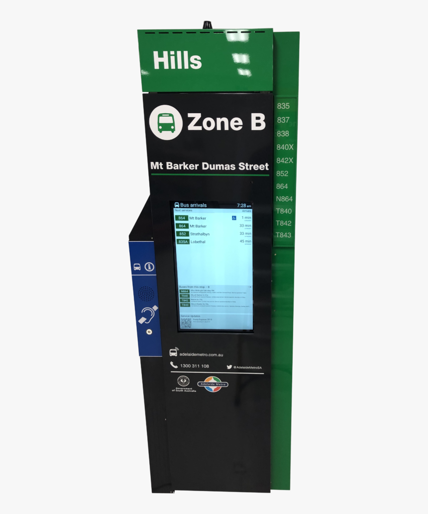 Digital Bus Stop Totem With Inbuilt Voice Annunciator - Machine, HD Png Download
