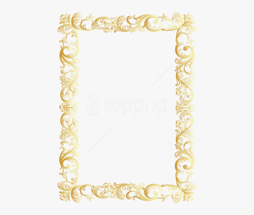 Free Png Download Vintage Border Frame Clipart Png - Transparent Background Frame Border Png, Png Download