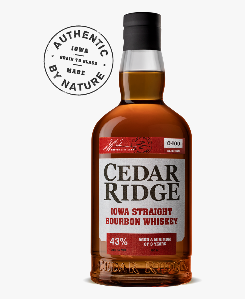 Cedar Ridge Iowa Bourbon Whiskey - American Whiskey, HD Png Download