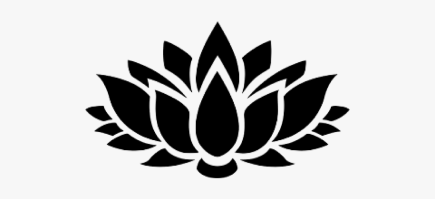 Zen Outline Meditation Chan - Lotus Flower Vector Png, Transparent Png