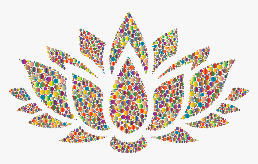 Leaf,symmetry,tree - Black And White Lotus Flower, HD Png Download