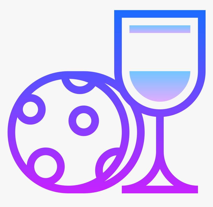 Food And Wine Icon - Circle, HD Png Download
