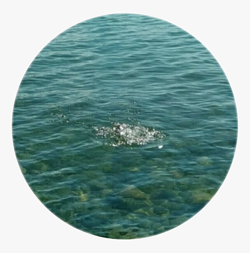 #water #drop #watersurface #bluewater #interesting - Sea, HD Png Download