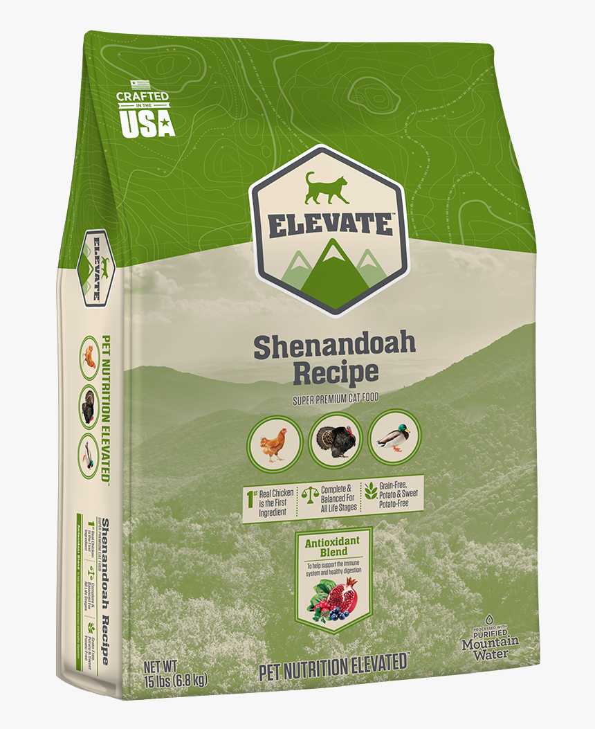 Elevate Shenandoah Fowl Recipe Super Premium Dry Cat - Lawn, HD Png Download