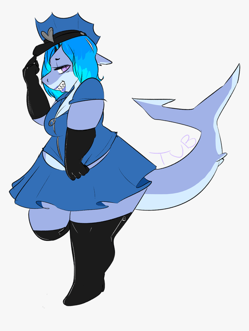 *tips Cop Hat* - Shark Police Transparent, HD Png Download