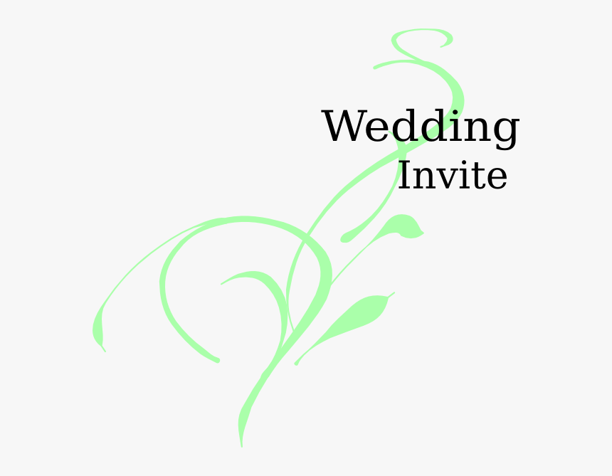 Mint Wedding Cliparts - Vine Clip Art, HD Png Download