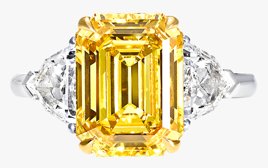 Yellow Diamond Ring Graff, HD Png Download