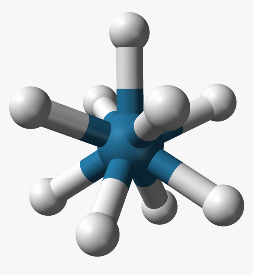 Nonahydridorhenate 3d Balls - Potassium Nonahydridorhenate, HD Png Download