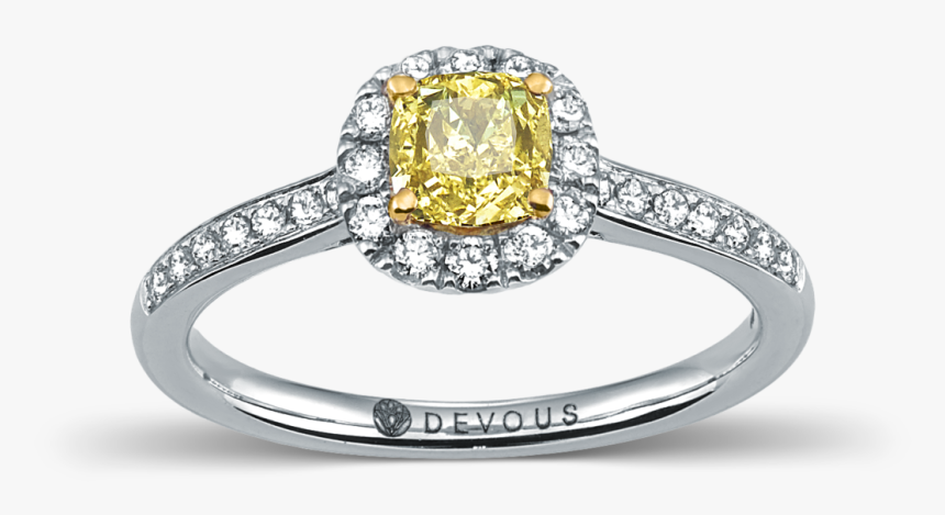 Devous Fancy Yellow Diamond Ring - Pre-engagement Ring, HD Png Download